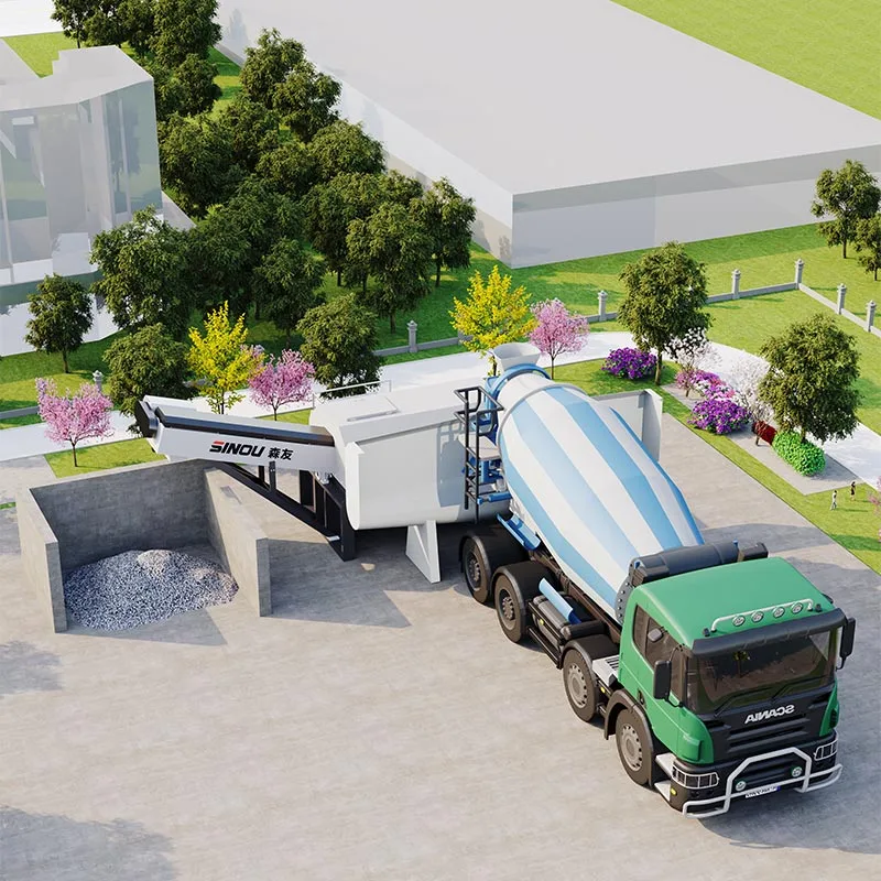 Vibratory Concrete Reclaimer for Construction Industry Batching Plants